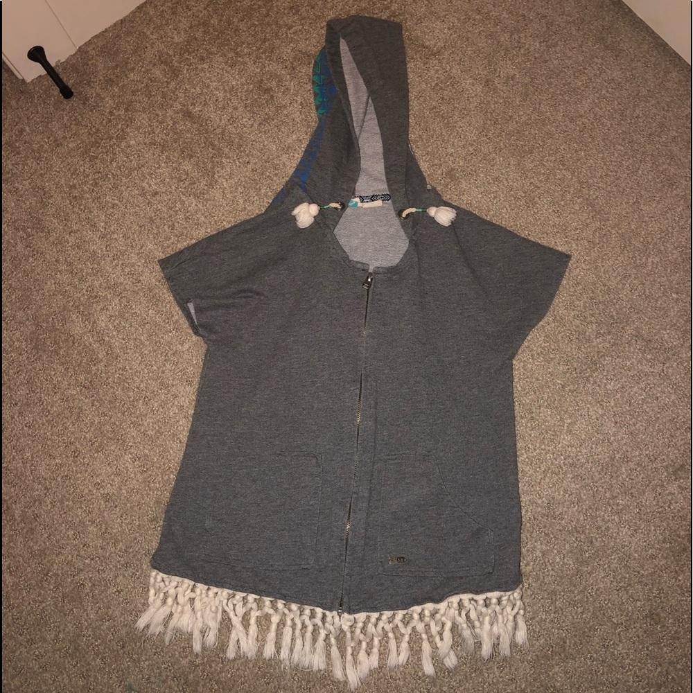 Short sleeve ROXY zip up hoodie